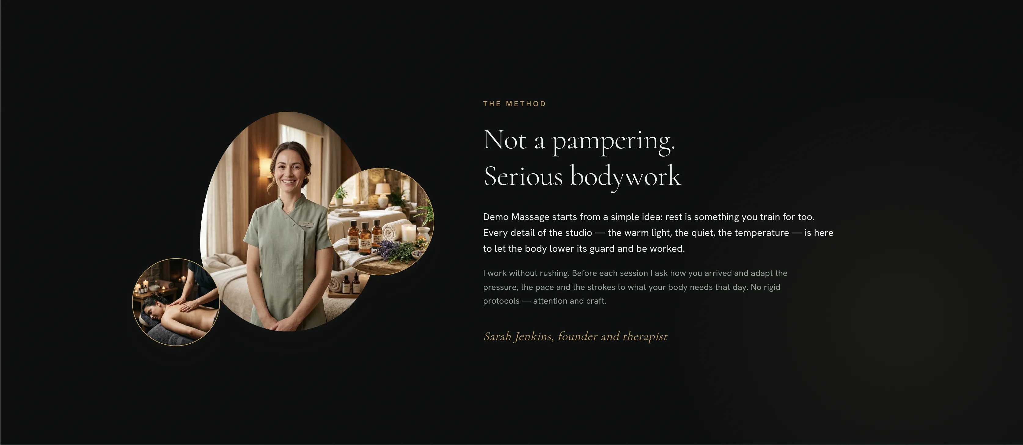 A calm, editorial brand